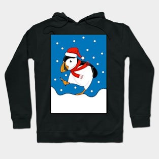 Puffin In The Snow Hoodie